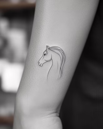 tatuajes de caballos pequeños