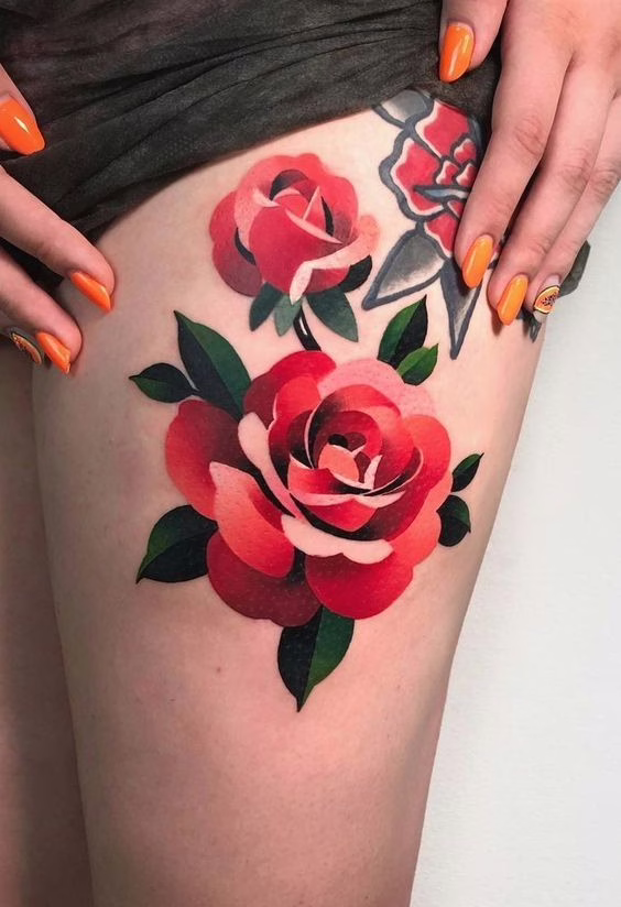 dibujos de flores a color para tatuajes