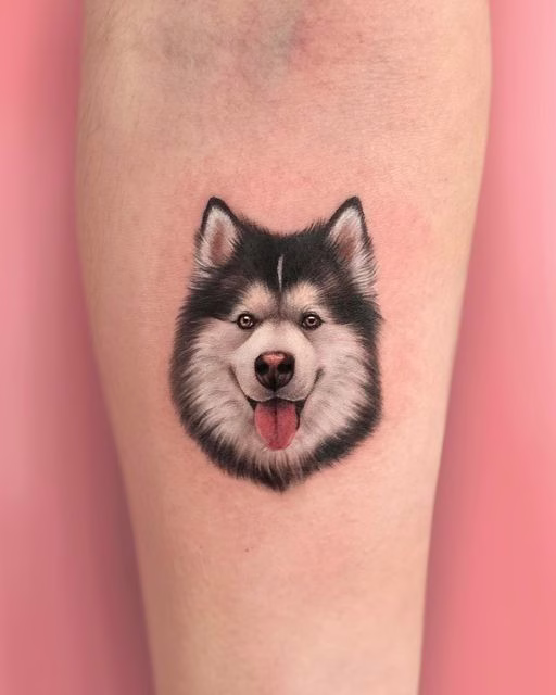 tatuajes de perros siberianos
