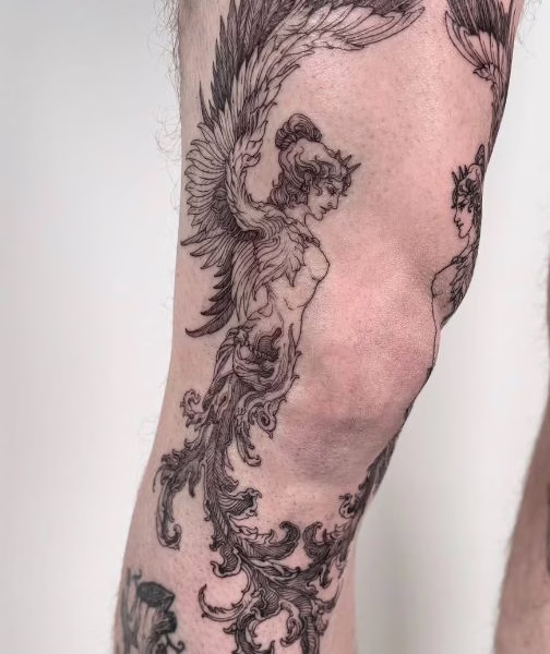 a que profundidad pongo la aguja para tatuar rodilla